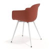 silla confidente rojo elisa 4 patas plastico 5