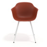 silla confidente rojo elisa 4 patas plastico 6