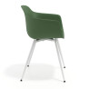 silla confidente verde elisa 4 patas plastico 3