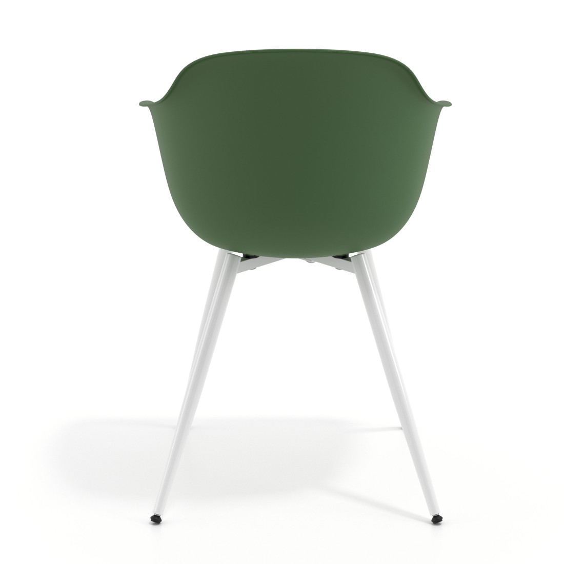 silla confidente verde elisa 4 patas plastico 4
