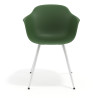 silla confidente verde elisa 4 patas plastico 6