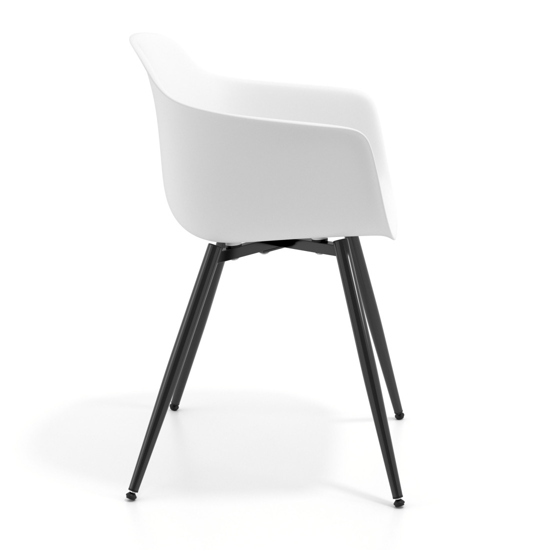 silla confidente blanco elisa 4 patas plastico 3