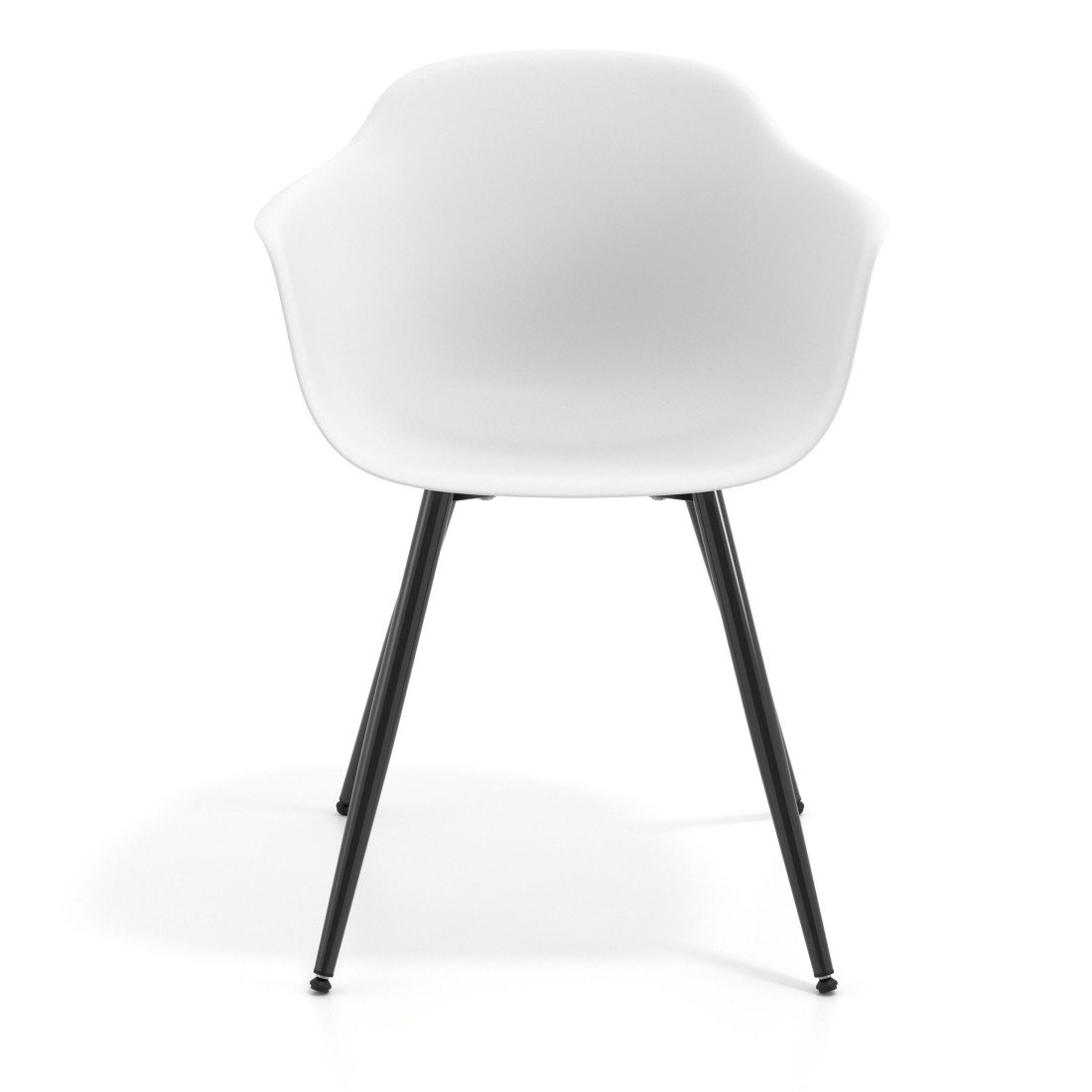 silla confidente blanco elisa 4 patas plastico 6