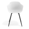 silla confidente blanco elisa 4 patas plastico 6