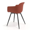 silla confidente rojo elisa 4 patas plastico 5