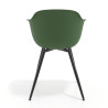 silla confidente verde elisa 4 patas plastico 4