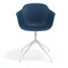silla de reuniones azul elisa base piramide plastico 6
