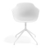silla de reuniones blanco elisa base piramide plastico 6