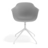 silla de reuniones gris elisa base piramide plastico 6