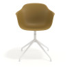 silla de reuniones amarillo elisa base piramide plastico 6