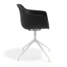 silla de reuniones negro elisa base piramide plastico 3