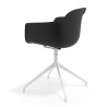 silla de reuniones negro elisa base piramide plastico 5