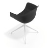 silla de reuniones negro elisa base piramide plastico 7