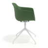 silla de reuniones verde elisa base piramide plastico 3