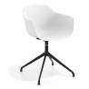 silla de reuniones blanco elisa base piramide plastico 1