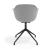 silla de reuniones gris elisa base piramide plastico 4