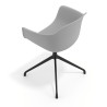 silla de reuniones gris elisa base piramide plastico 7