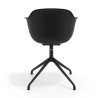 silla de reuniones negro elisa base piramide plastico 4