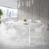 silla de reuniones blanco elisa base piramide plastico 2