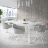 silla de reuniones gris elisa base piramide plastico 2