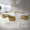 silla de reuniones amarillo elisa base piramide plastico 2