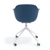 silla de reuniones azul elisa con ruedas plastico 4