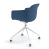 silla de reuniones azul elisa con ruedas plastico 5