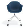silla de reuniones azul elisa con ruedas plastico 6