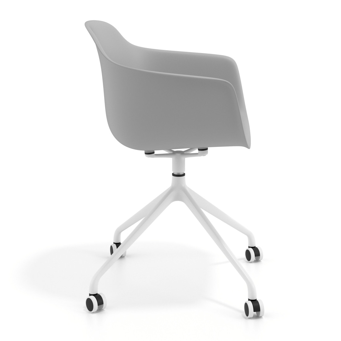 silla de reuniones gris elisa con ruedas plastico 3