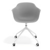 silla de reuniones gris elisa con ruedas plastico 6