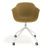 silla de reuniones amarillo elisa con ruedas plastico 6