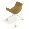 silla de reuniones amarillo elisa con ruedas plastico 7