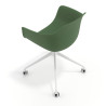silla de reuniones verde elisa con ruedas plastico 7