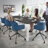 silla de reuniones azul elisa con ruedas plastico 2