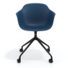 silla de reuniones azul elisa con ruedas plastico 6