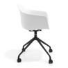 silla de reuniones blanco elisa con ruedas plastico 3
