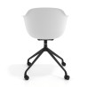 silla de reuniones blanco elisa con ruedas plastico 4