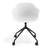 silla de reuniones blanco elisa con ruedas plastico 6