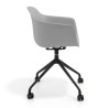 silla de reuniones gris elisa con ruedas plastico 3