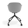 silla de reuniones gris elisa con ruedas plastico 4
