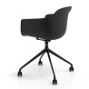 silla de reuniones negro elisa con ruedas plastico 5
