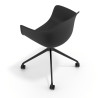 silla de reuniones negro elisa con ruedas plastico 7