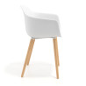 silla nordica blanco elisa giratoria madera plastico 3