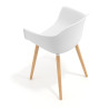 silla nordica blanco elisa giratoria madera plastico 7