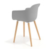 silla nordica gris elisa giratoria madera plastico 5