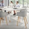 silla nordica gris elisa giratoria madera plastico 2
