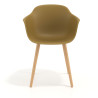 silla nordica amarillo elisa giratoria madera plastico 6