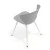 silla confidente gris wendy 4 patas plastico 7