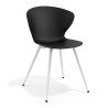 Silla Confidente Wendy, 4 Patas - NEGRO