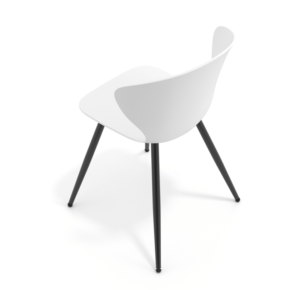 silla confidente blanco wendy 4 patas plastico 7